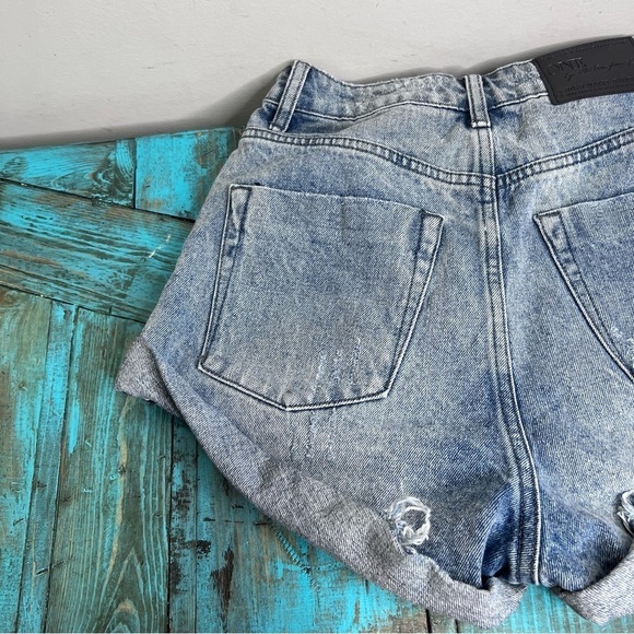 One Teaspoon High Waist Bandits Slim Fit Twisted Cuff Hem Size 27 - Picture 8 of 13